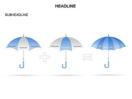 Umbrella Diagram, Slide 24, 03476, Business Models — PoweredTemplate.com