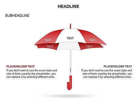 Umbrella-Diagramm, Folie 28, 03476, Business Modelle — PoweredTemplate.com