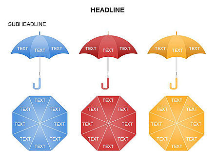 Umbrella Diagram, Slide 9, 03476, Business Models — PoweredTemplate.com