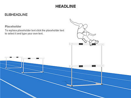 Steeplechase formes, Diapositive 20, 03477, Silhouettes — PoweredTemplate.com