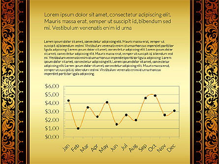Dati grafico guidato con l'ornamento, Slide 8, 03480, Tavole — PoweredTemplate.com