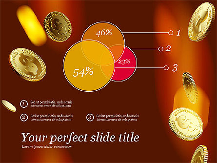 El dinero que cae del cielo, Diapositiva 2, 03481, Plantillas de presentación — PoweredTemplate.com
