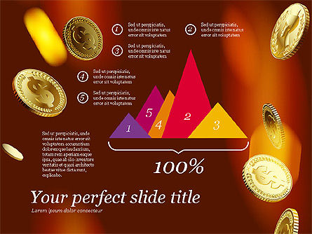 L'argent tombe du ciel, Diapositive 4, 03481, Modèles de présentations — PoweredTemplate.com