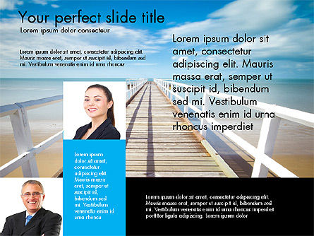Flat Designed Presentation Slides, PowerPoint Template, 03482, Presentation Templates — PoweredTemplate.com