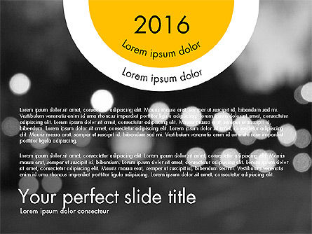 플랫 디자인 프레젠테이션 슬라이드, 슬라이드 11, 03482, 프레젠테이션 템플릿 — PoweredTemplate.com