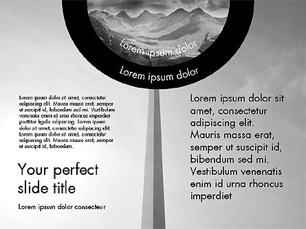 플랫 디자인 프레젠테이션 슬라이드, 슬라이드 13, 03482, 프레젠테이션 템플릿 — PoweredTemplate.com