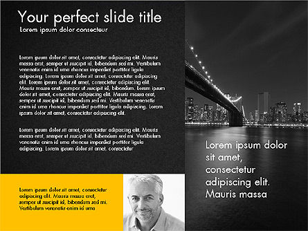 플랫 디자인 프레젠테이션 슬라이드, 슬라이드 14, 03482, 프레젠테이션 템플릿 — PoweredTemplate.com