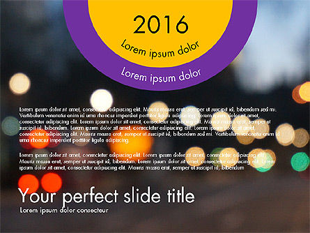 Diapositives de présentation conçues à plat, Diapositive 3, 03482, Modèles de présentations — PoweredTemplate.com