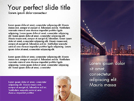 플랫 디자인 프레젠테이션 슬라이드, 슬라이드 6, 03482, 프레젠테이션 템플릿 — PoweredTemplate.com