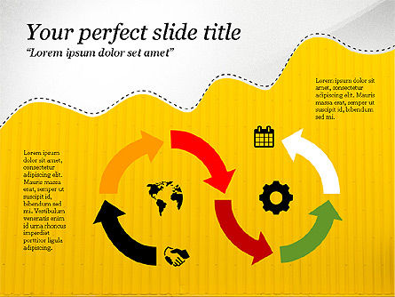 Creative slides deck, Modelo do PowerPoint, 03484, Modelos de Apresentação — PoweredTemplate.com