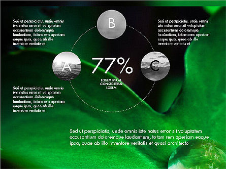 Présentation infographique écologique, Diapositive 13, 03486, Modèles de présentations — PoweredTemplate.com