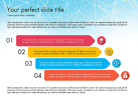 Flat Designed Creative Report Deck, PowerPoint Template, 03493, Presentation Templates — PoweredTemplate.com