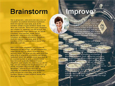 Présentation des étapes de la créativité, Diapositive 3, 03496, Modèles de présentations — PoweredTemplate.com