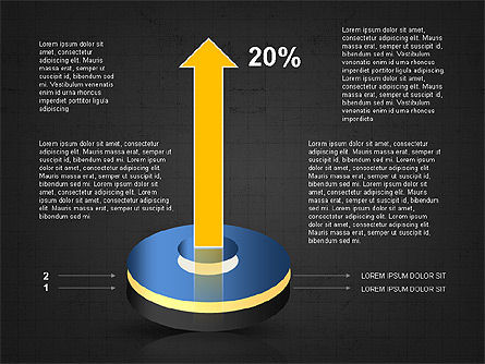 Diagramme du cylindre empilé, Diapositive 12, 03498, Schémas d'étapes — PoweredTemplate.com