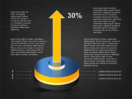Diagramme du cylindre empilé, Diapositive 13, 03498, Schémas d'étapes — PoweredTemplate.com