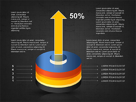 Diagramme du cylindre empilé, Diapositive 15, 03498, Schémas d'étapes — PoweredTemplate.com