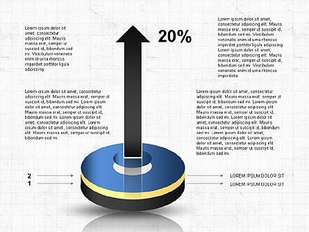 Diagramme du cylindre empilé, Diapositive 2, 03498, Schémas d'étapes — PoweredTemplate.com
