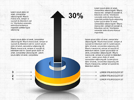 Diagramme du cylindre empilé, Diapositive 3, 03498, Schémas d'étapes — PoweredTemplate.com