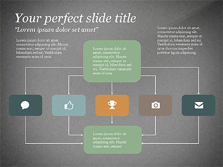 Diagrammes de process, Diapositive 15, 03499, Organigrammes — PoweredTemplate.com