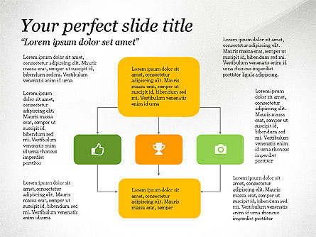 Diagrammes de process, Diapositive 3, 03499, Organigrammes — PoweredTemplate.com