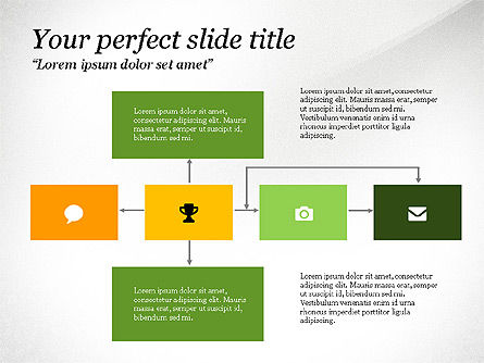 Diagrammes de process, Diapositive 6, 03499, Organigrammes — PoweredTemplate.com