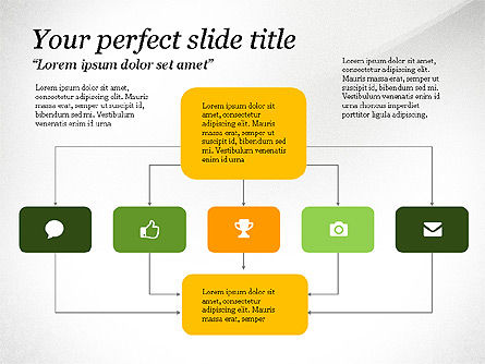 Diagrammes de process, Diapositive 7, 03499, Organigrammes — PoweredTemplate.com
