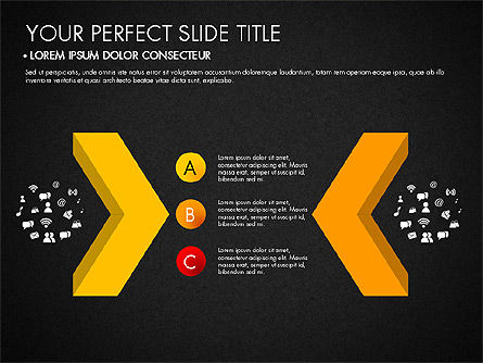 Presentación de marketing con gráficos orientados a datos, Diapositiva 16, 03504, Plantillas de presentación — PoweredTemplate.com