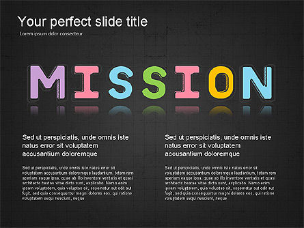 Colored Letters Presentation Idea, Slide 11, 03506, Shapes — PoweredTemplate.com
