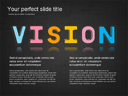 Colored Letters Presentation Idea, Slide 13, 03506, Shapes — PoweredTemplate.com