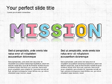 Présentation de la présentation des lettres colorées, Diapositive 3, 03506, Formes — PoweredTemplate.com