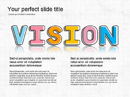 색깔있는 편지 발표 아이디어, 슬라이드 5, 03506, 모양 — PoweredTemplate.com