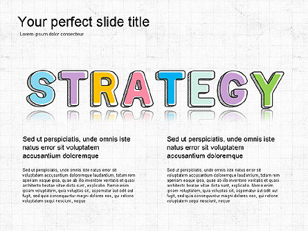색깔있는 편지 발표 아이디어, 슬라이드 7, 03506, 모양 — PoweredTemplate.com