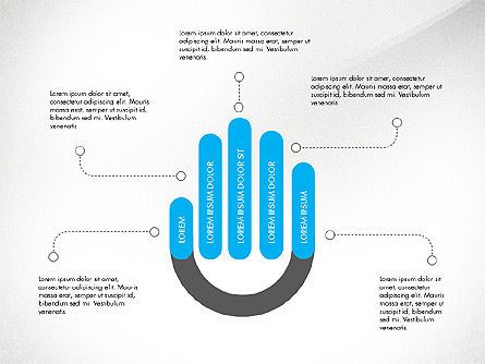 Forme infographic, Modello PowerPoint, 03507, Infografiche — PoweredTemplate.com