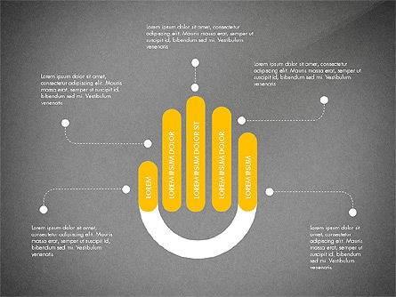 Infographic vormen, Dia 9, 03507, Infographics — PoweredTemplate.com