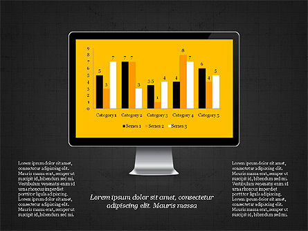 Representación en Diseño Plano, Diapositiva 10, 03509, Plantillas de presentación — PoweredTemplate.com