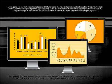 Representation in Flat Design, Slide 12, 03509, Presentation Templates — PoweredTemplate.com
