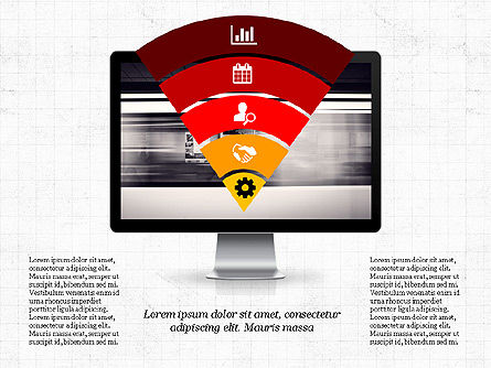 Représentation en design plat, Diapositive 5, 03509, Modèles de présentations — PoweredTemplate.com