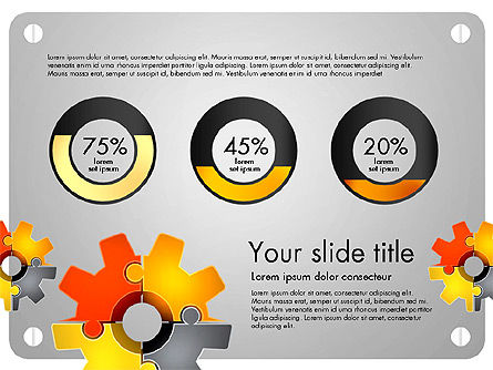 Cogwheel Puzzle Presentation Concept, Slide 5, 03510, Presentation Templates — PoweredTemplate.com