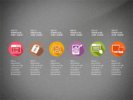 Diagramme Seo, Diapositive 16, 03511, Modèles de présentations — PoweredTemplate.com