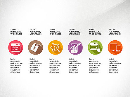 Diagramme Seo, Diapositive 8, 03511, Modèles de présentations — PoweredTemplate.com