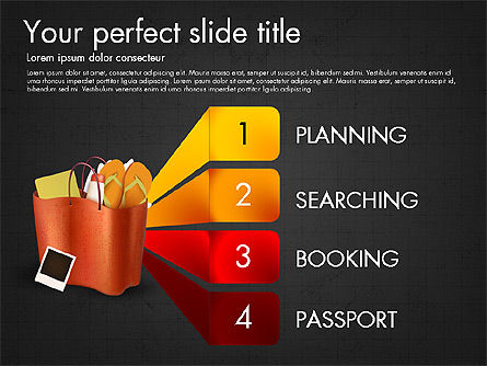 Concept de présentation de planification de vacances, Diapositive 10, 03512, Modèles de présentations — PoweredTemplate.com