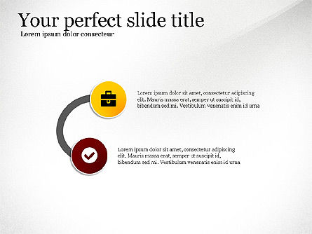 Timeline serpentine et conjonction, Diapositive 3, 03514, Timelines & Calendars — PoweredTemplate.com