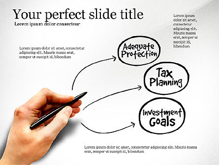 Diagramme des finances personnelles, Diapositive 3, 03515, Modèles commerciaux — PoweredTemplate.com