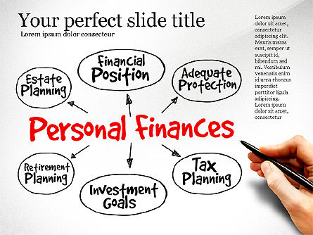 O diagrama de finanças pessoais, Deslizar 8, 03515, Modelos de Negócio — PoweredTemplate.com