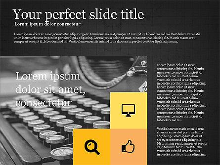 Grid Layout Plantilla de presentación coloreada, Diapositiva 13, 03518, Plantillas de presentación — PoweredTemplate.com