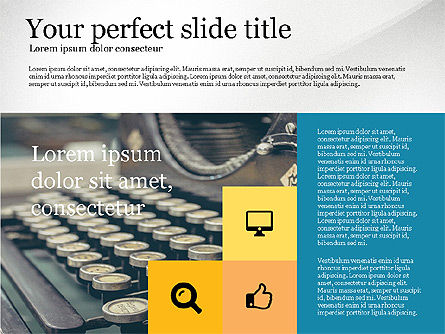 Grid layout gekleurde presentatiesjabloon, Dia 5, 03518, Presentatie Templates — PoweredTemplate.com