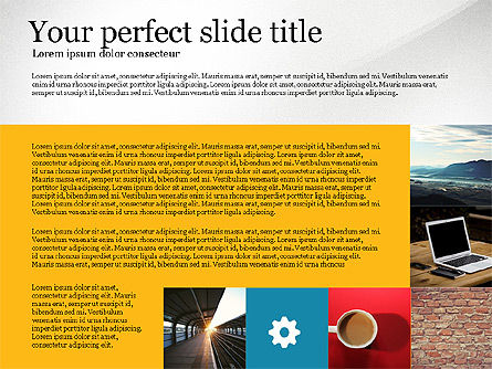 Grid layout gekleurde presentatiesjabloon, Dia 6, 03518, Presentatie Templates — PoweredTemplate.com