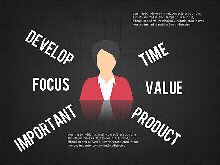 Siluetas y palabras de negocios, Diapositiva 12, 03519, Siluetas — PoweredTemplate.com