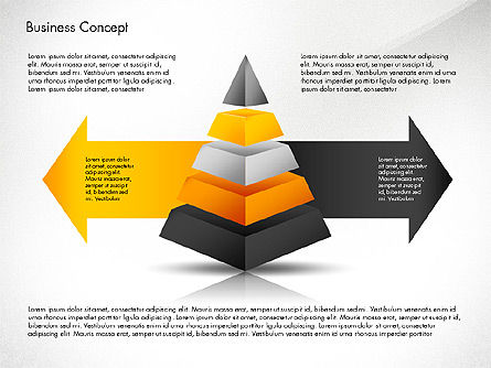 Objetos y flechas, Diapositiva 2, 03520, Diagramas de proceso — PoweredTemplate.com