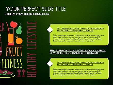 Plantilla de presentación de estilo de vida saludable, Diapositiva 14, 03522, Plantillas de presentación — PoweredTemplate.com